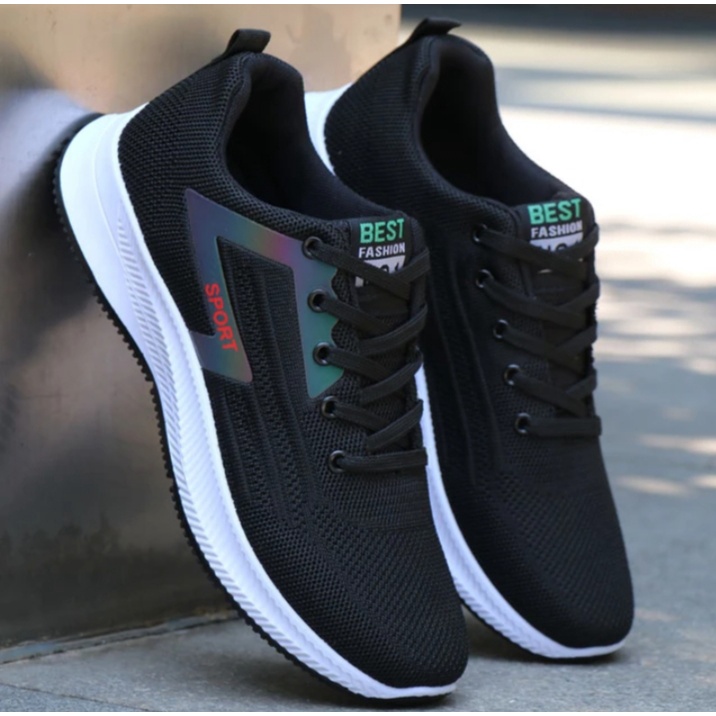 sepatu snaeker pria dan wanita model baru murah keren olah raga bonus kaos kaki-1