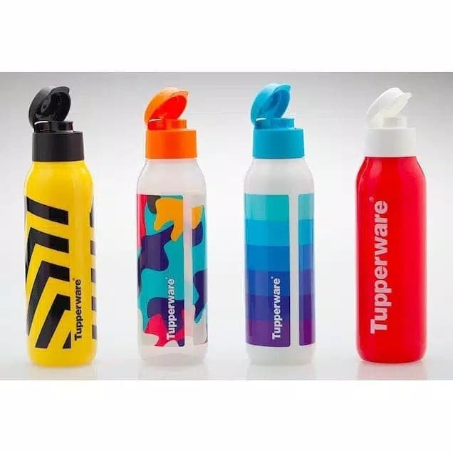 [SIAP KIRIM] Botol Minum Tupperware Fancy Bottle 750Ml Limited Edition - Merah BERKUALITAS