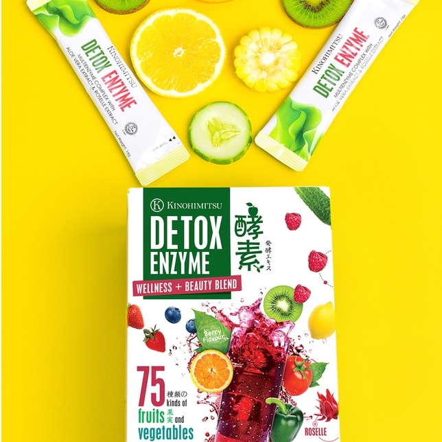 

Ecer Kinohimitsu Detox Enzyme Wellness + Beauty Blend Minuman Detox