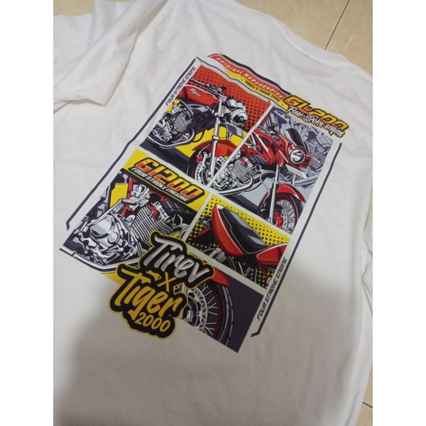 Sablon Kaos / Kaos Motor / Cutton Combed / Sablon DTF