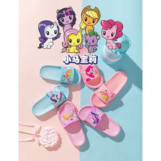 Sandal / Sendal Anak Perempuan My little Pony Unicorn Premium Quality/ Sandal Jepit Anak Perempuan / Sandal Slip On Anak Perempuan UNICORN/ Sendal Anak Anak Perempuan Kualitas Premium Ringan / Sandal EVA Anak Perempuan/ Sendal Karet Jelly Anak Perempuan