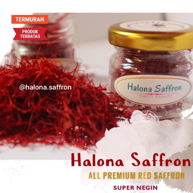 

Halona Saffron kualitas SUPER NEGIN 1000%