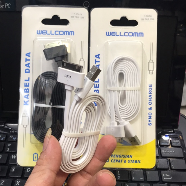 KABEL DATA USB CASAN MURAH WELLCOMM P1000 SAMSUNG TAB CABLE Kabel Data Wellcomm colokan P1000 samsung Tab 1.5M