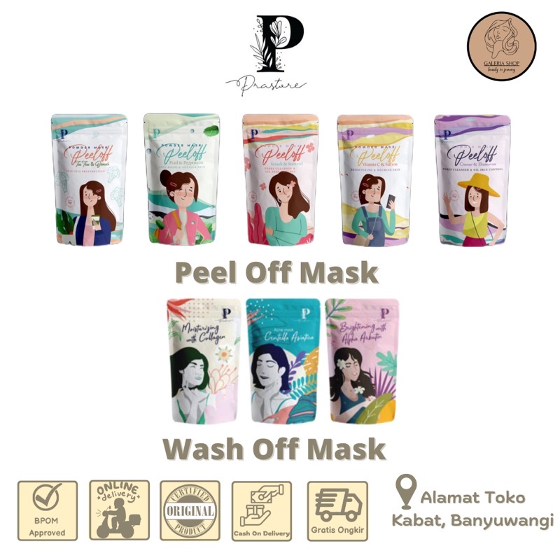 [DISTRI RESMI] BUY 1 GET 1 BPOM PEEL OFF MASK PRASTORE / MASKER PEEL OFF PRASTORE / PEEL OFF
