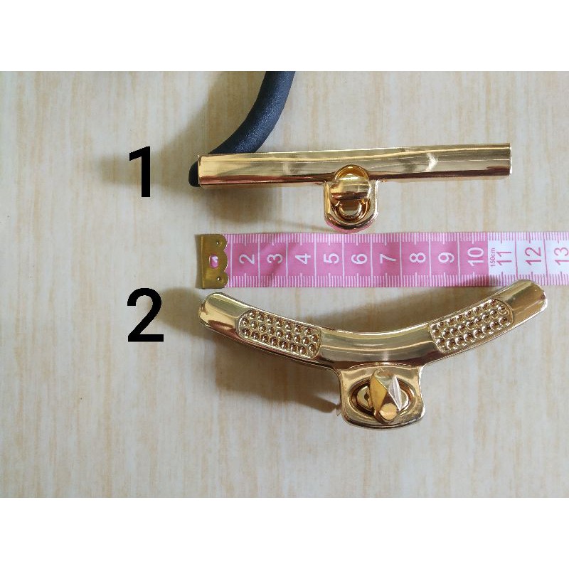 Kunci tas, behel kunci putar, Aksesoris tas