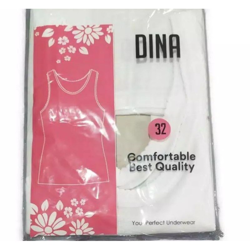 Singlet Wanita Dina | Kaos Dalam Perempuan Dewasa Remaja Abg | Pakaian Tang Top Teng Tank Tenk Tengtop Underwear | Sguna Satuan