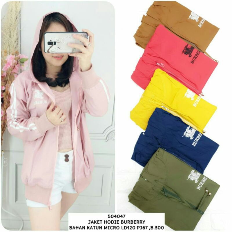 KM-504047 JAKET HODIE BURBERRY 105.000 KATUN MICRO