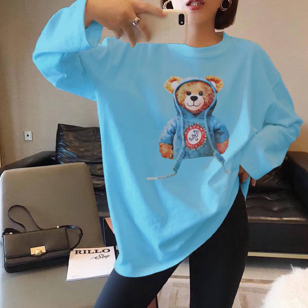 Oversize Longsleeve Bear Fit XL (LD 108 PJ 70)