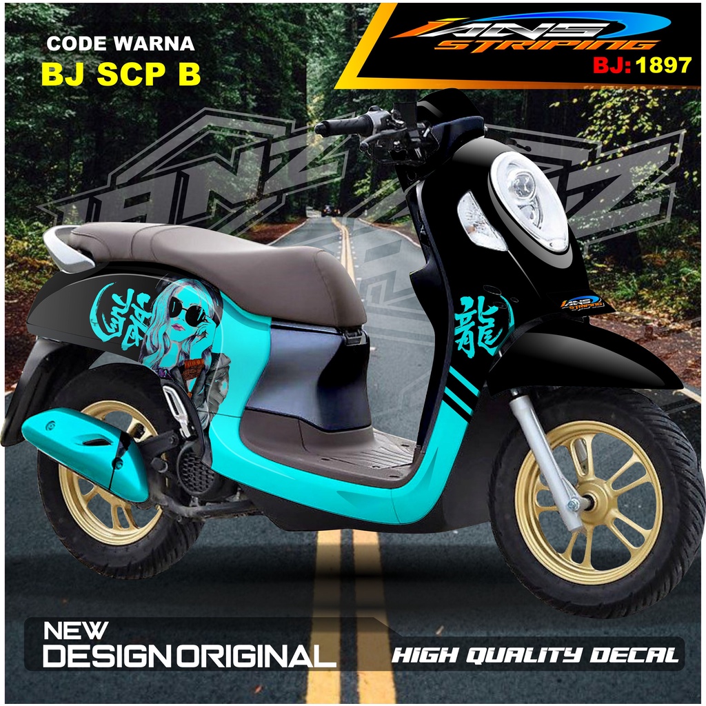 VARIASI STICKER FULL BODY SCOOPY / STICKER ALL NEW SCOOPY / STIKER FULL BODY SCOOPY TERMURAH / STIKER MOTOR SCOOPY / STIKER MOTOR