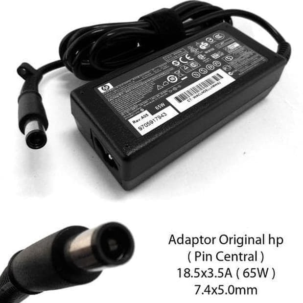 [ Original ] Charger Laptop HP 1000 CQ40 CQ60 Compatible For Output 18.5V 3.5A Free Kabel Power