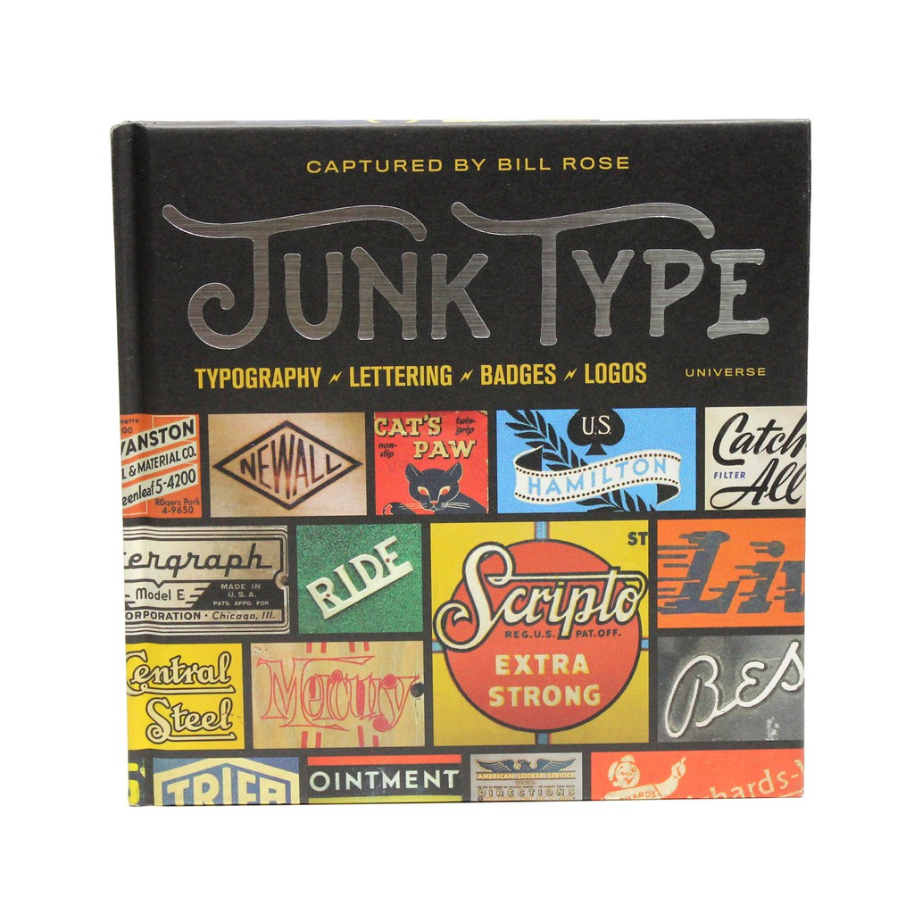 

Junk Type Typography Lettering Badges Logos Hardcover mainan anak kado hadiah ultah kado lebaran ba