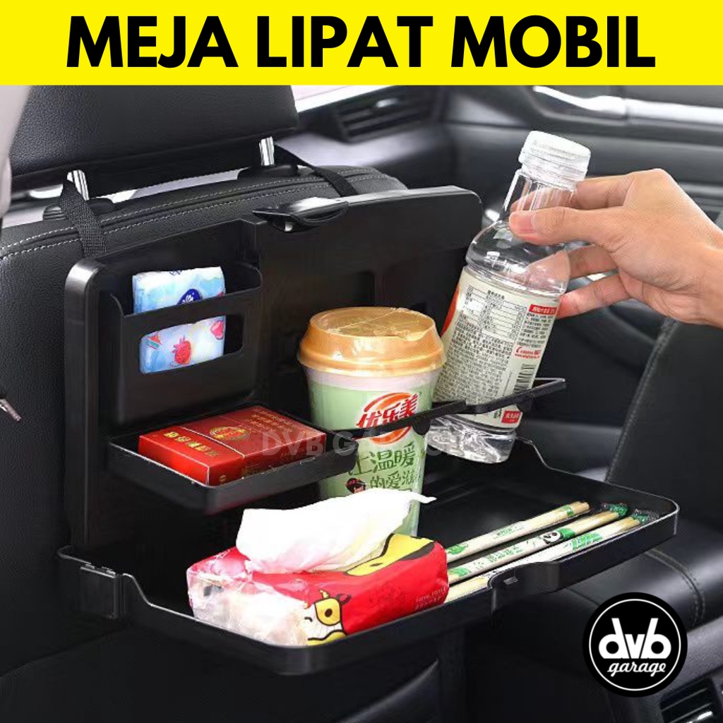 MEJA LIPAT MOBIL SERBAGUNA - RAK KURSI MAKAN MINUM FOLDABLE MULTIFUNGSI