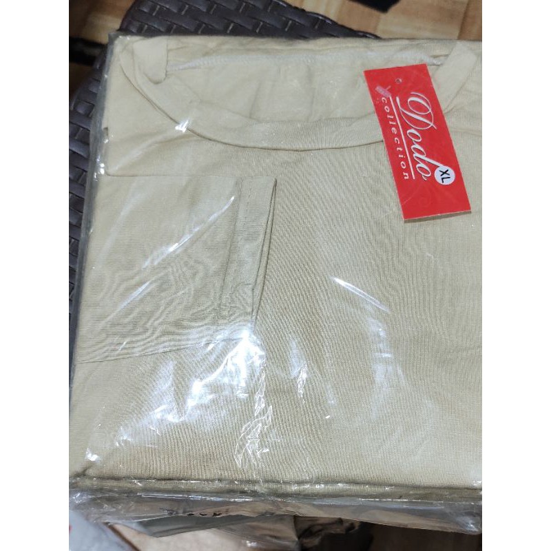 MANSET PANJANG HITAM XL 2XL 3XL-Cream XL