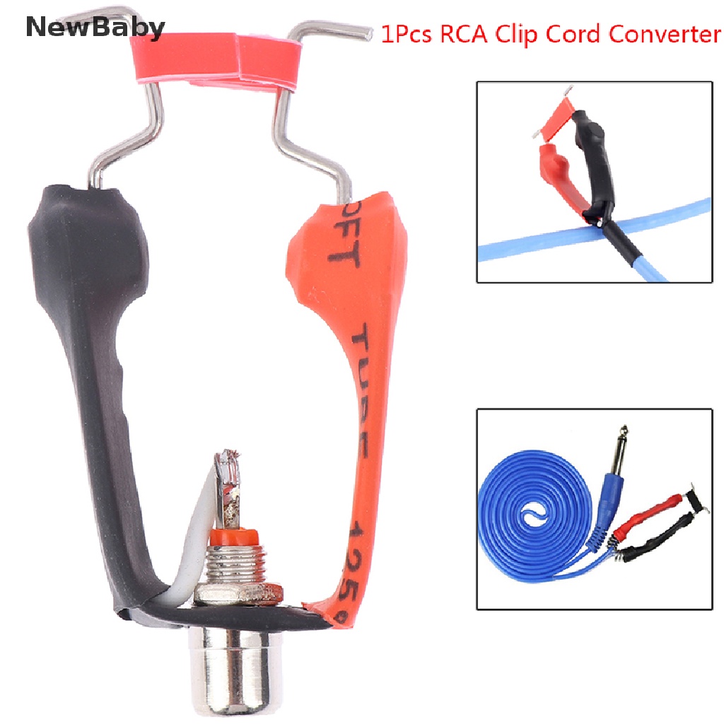 Newbaby 1pc Kabel Power Supply Rca Input Dapat Dilepas Untuk Mesin Tattoo