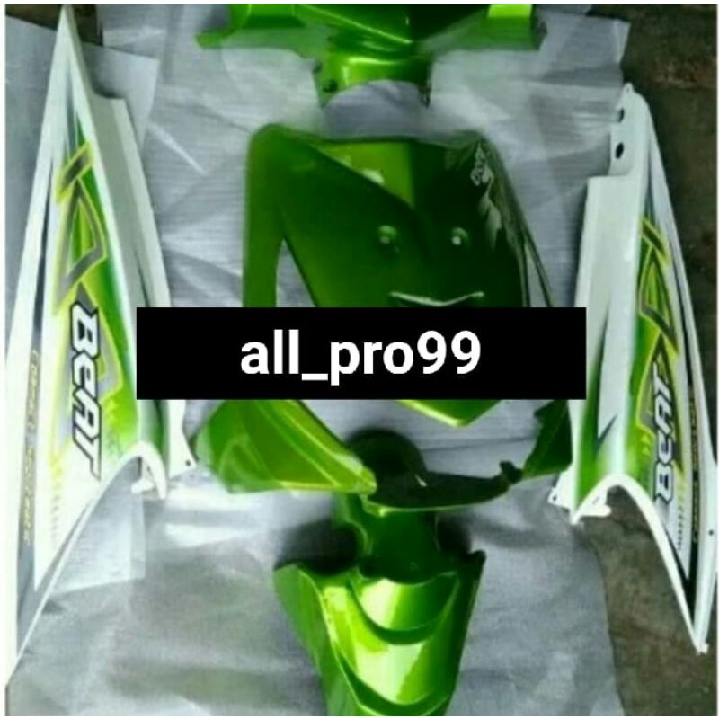 Jual Body alus honda beat karbu 2012 warna hijau putih | Shopee Indonesia