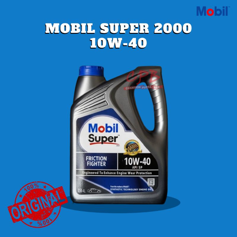 OLI MOBIL SUPER 2000 10W-40 4LT TERMURAH
