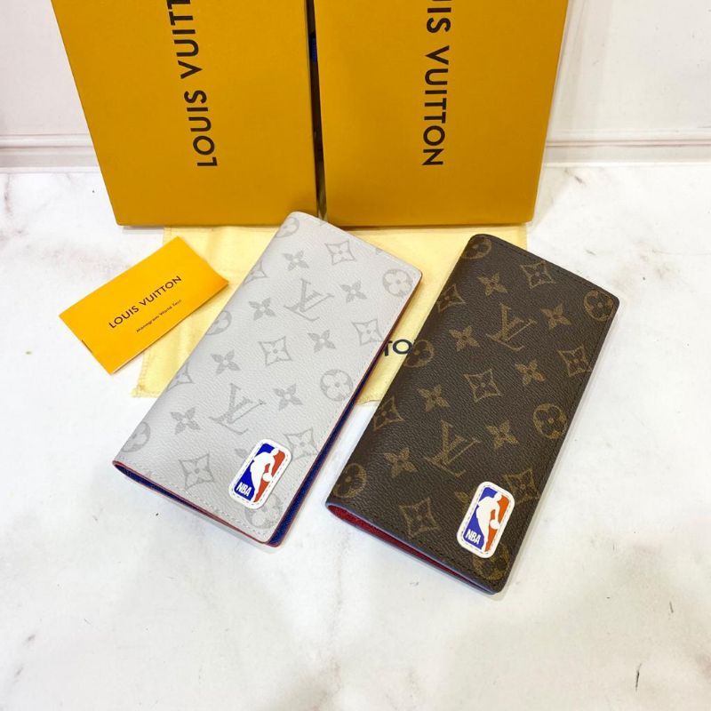 Damper LV x NBA Brazza wallet in Canvas Monogram Damper Panjang Mirror Quality