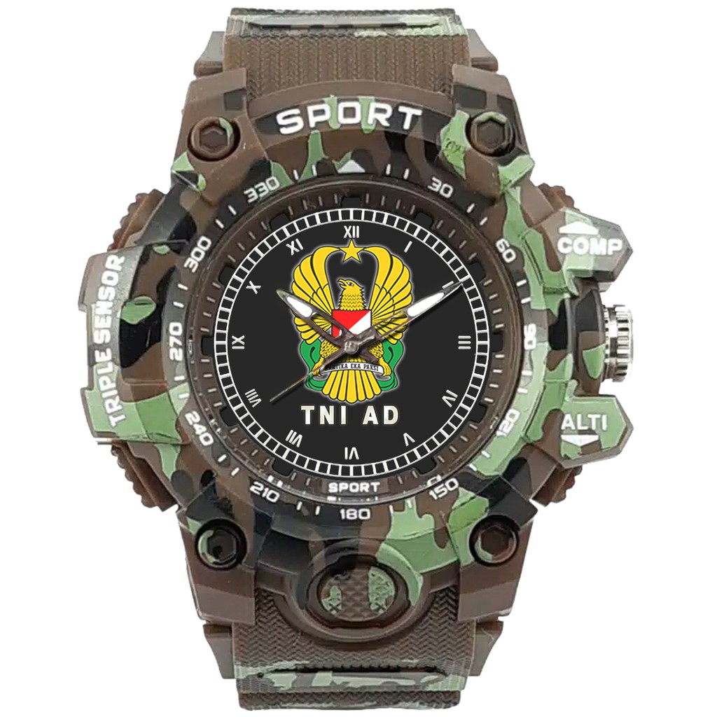 (SPECIAL EDITION) JAM TANGAN LOGO TNI-AD WATER RESISTANT NO.13