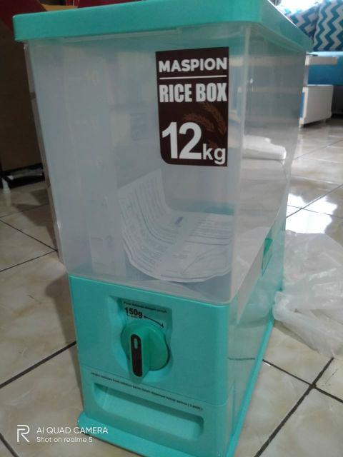 Rice Box Maspion 12kg Wadah Beras Tempat Beras