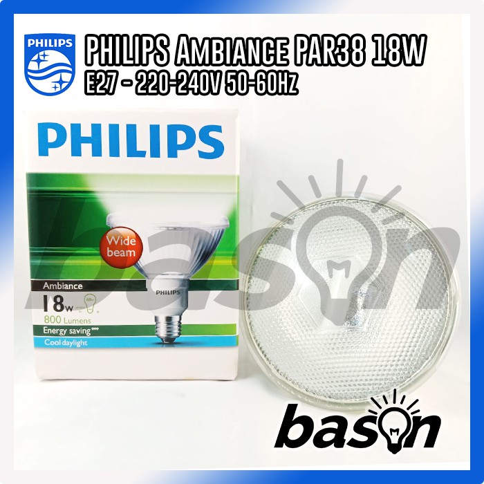 PHILIPS PAR38 18W - Lampu Sorot Hemat Energi cahaya Putih