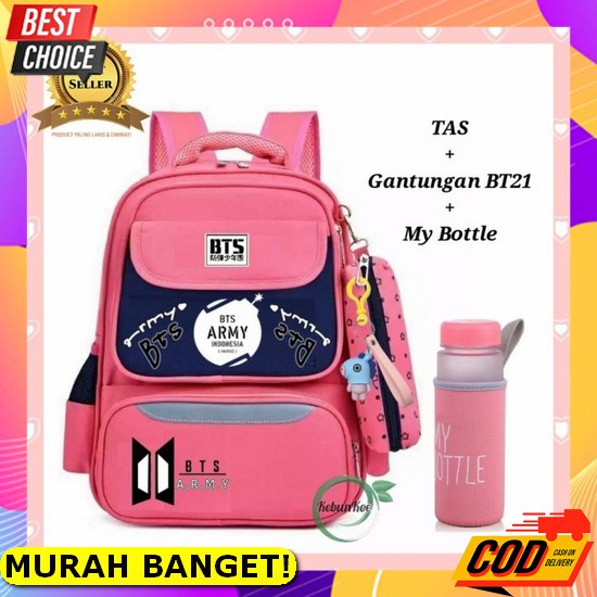 Tas Ransel Anak Laki-Laki Karakter Ultraman Gratis Botol Minum - Tas Anak Tas Sekolah Wanita Backpac