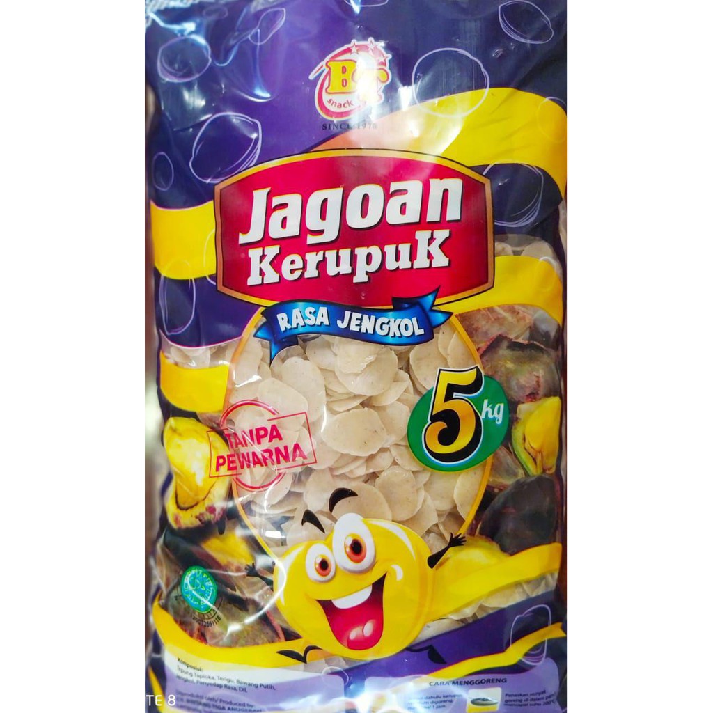 Jagoan kerupuk rasa jengkol ukuran 5 kilo