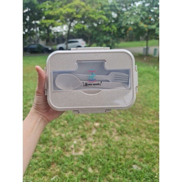 Lunch Box Kotak Makan Wheat Straw Tipe 9021