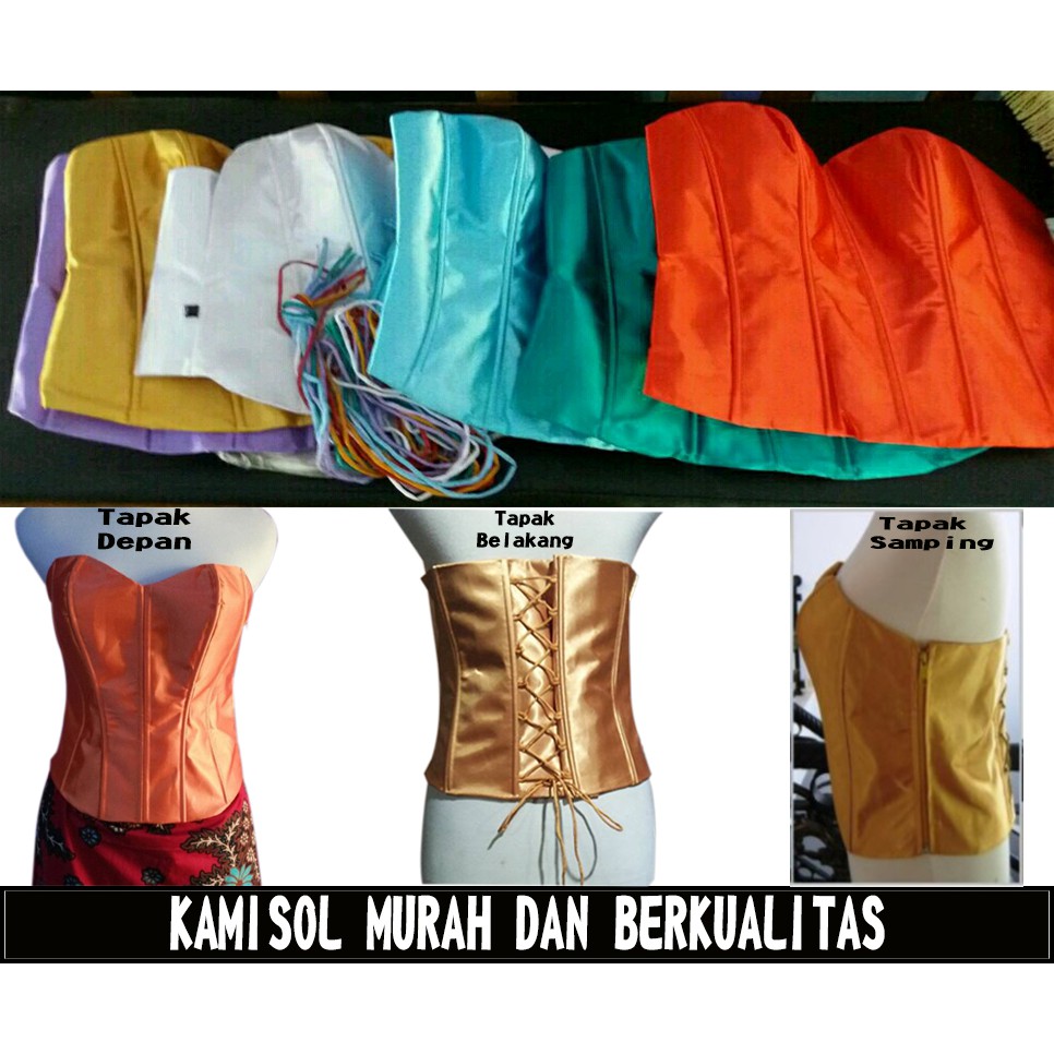 KAMISOL KEBAYA SATIN, CAMISOL KEBAYA, FASHION WANITA