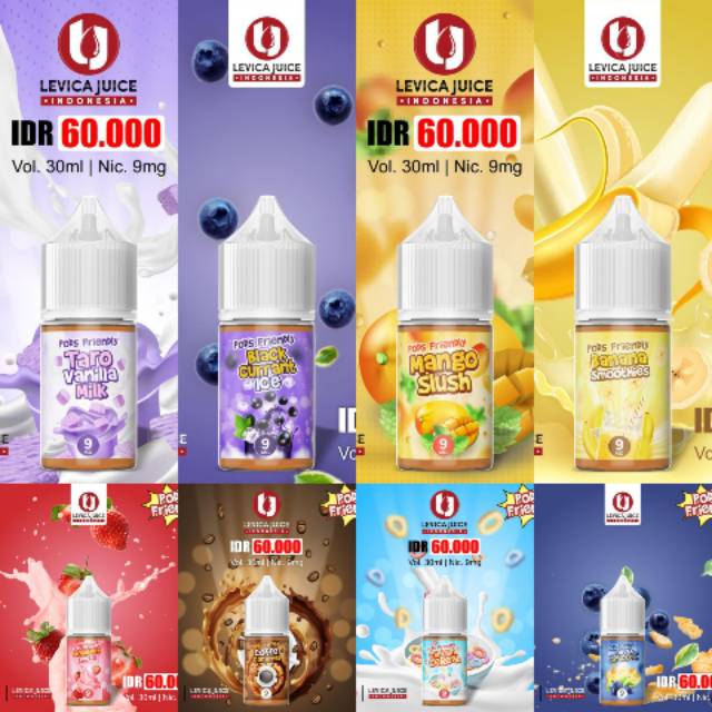 Liquid Levica Juice Saltnic Pod Friendly 30ml 9mg Shopee Indonesia