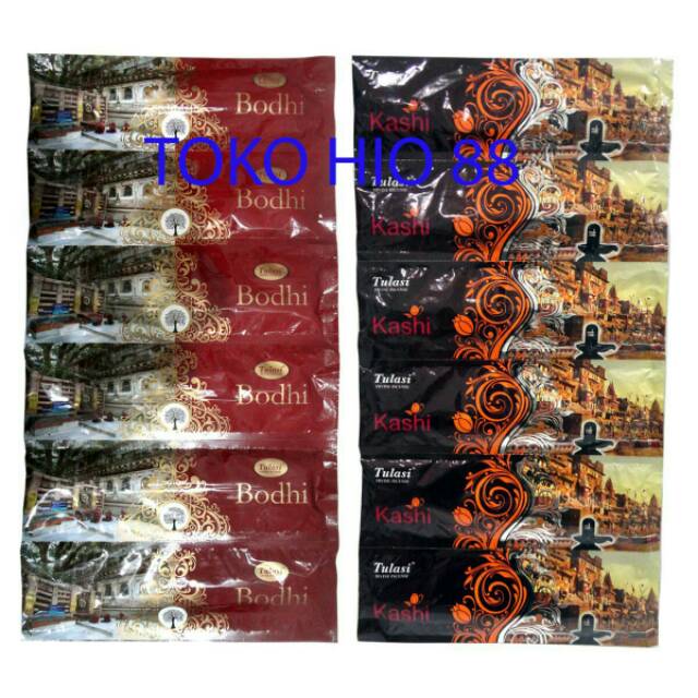 Hio / Dupa Wangi Aromaterapi Pouch Merk Tulasi India Incense Sticks Aromaterahpy  ( Isi 35 Batang )