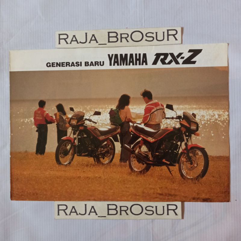 Poster brosur katalog leaflet jadul lawas Yamaha RXZ/RX Z 6speed 2tak 1990