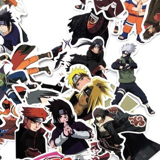 63Pcs Set Stiker  Anime  Naruto Jepang Anti Air untuk 