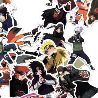 63Pcs Set Stiker Anime Naruto Jepang Anti Air untuk 63Pcs Set Stiker Anime Naruto Jepang Anti Air untuk