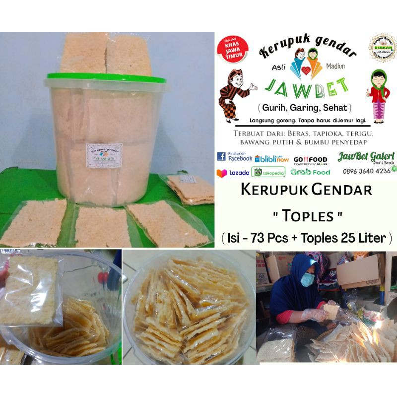 Kerupuk Matang Gendar Toples.