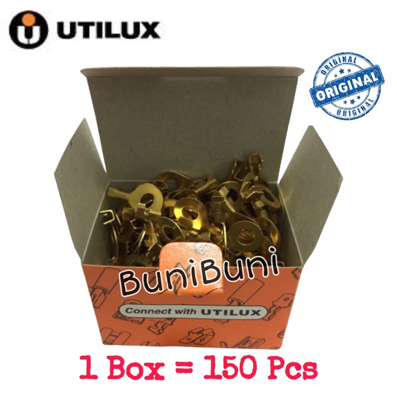 Terminal Skun UTILUX Ring Ukuran Baut 10 M6 / Diameter 6 MM H1863 Original (Isi 150 Pcs)