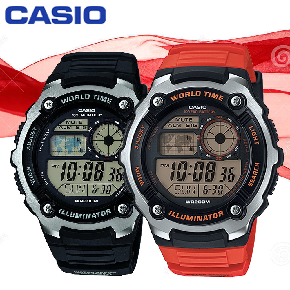 JAM TANGAN CASIO AE 2100Wh - ae2100 ORIGINAL-Casio Murah-Casio New