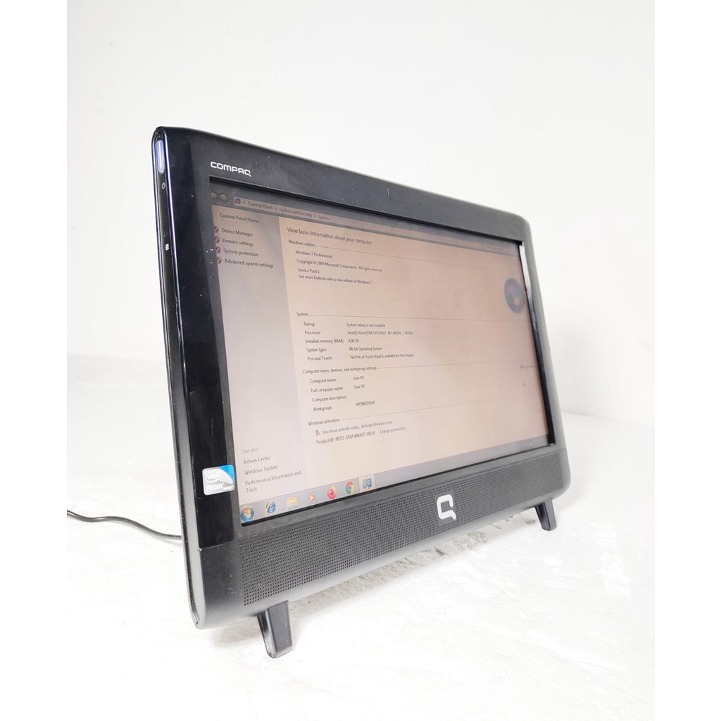 Pc All in One Hp Compaq Cpt 013 AIO Intel Atom D425Core @1.80 || Ram 4Gb DDDR 3 SSD 128Gb