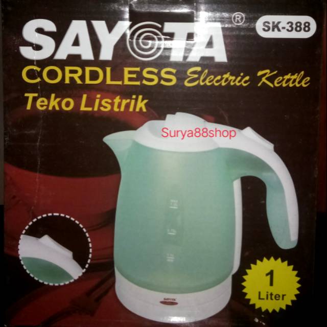 SK-388 Sayota Teko Listrik Electric Kettle 1 Liter