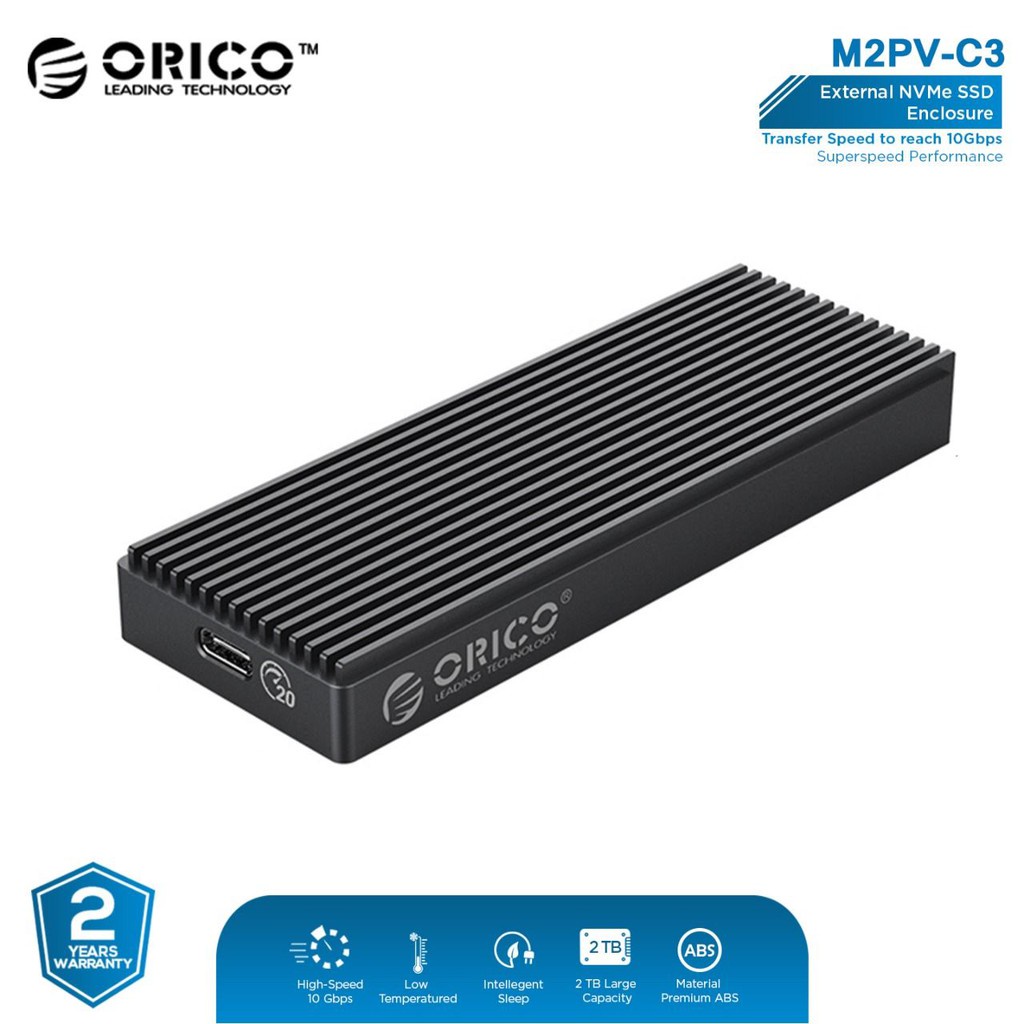 ORICO M2PV-C3 M.2 NVMe SSD Enclosure