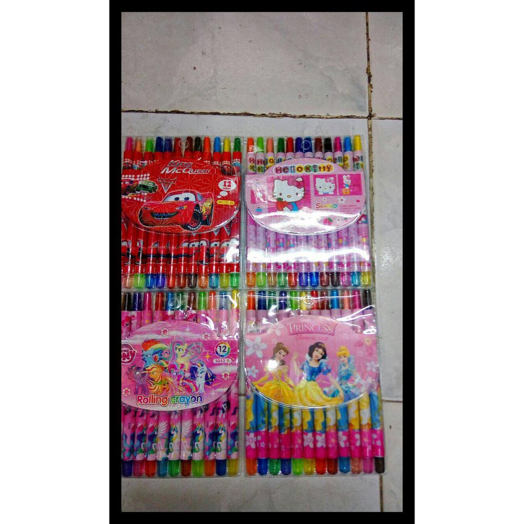

UPDATE CRAYON PUTAR LITTLE PONNY, HELLO KITTY, PRINCESS, MC QUEEN CAR PAKET ALAT TULIS TERMURAH DAN