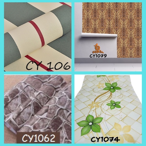 Wallpaper Dinding Wallpaper Sticker Brick Walpaper Stiker Dinding Bata Garis Batik Karakter