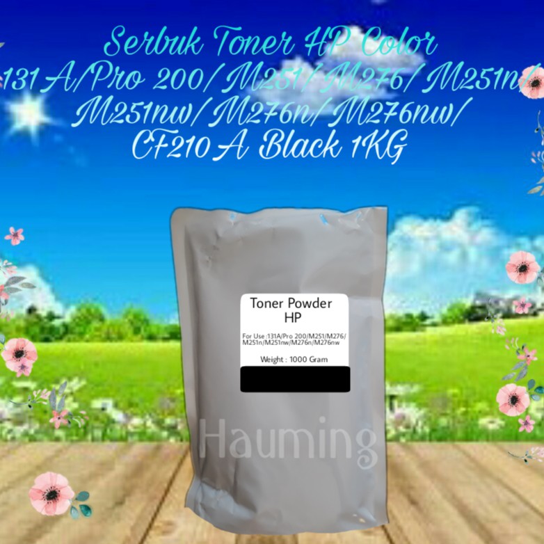 Serbuk Toner HP 131A Pro 200 M251 M276 M251n M251nw M276n M276nw CF210A Black 1kg