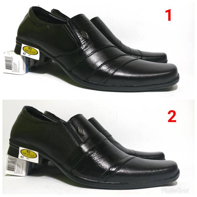 Sepatu pantofel pria, sepatu formal bahan kulit asli