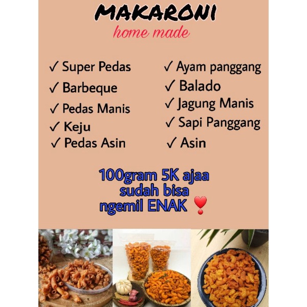 

MAKARONI 100Gr HOME MADE