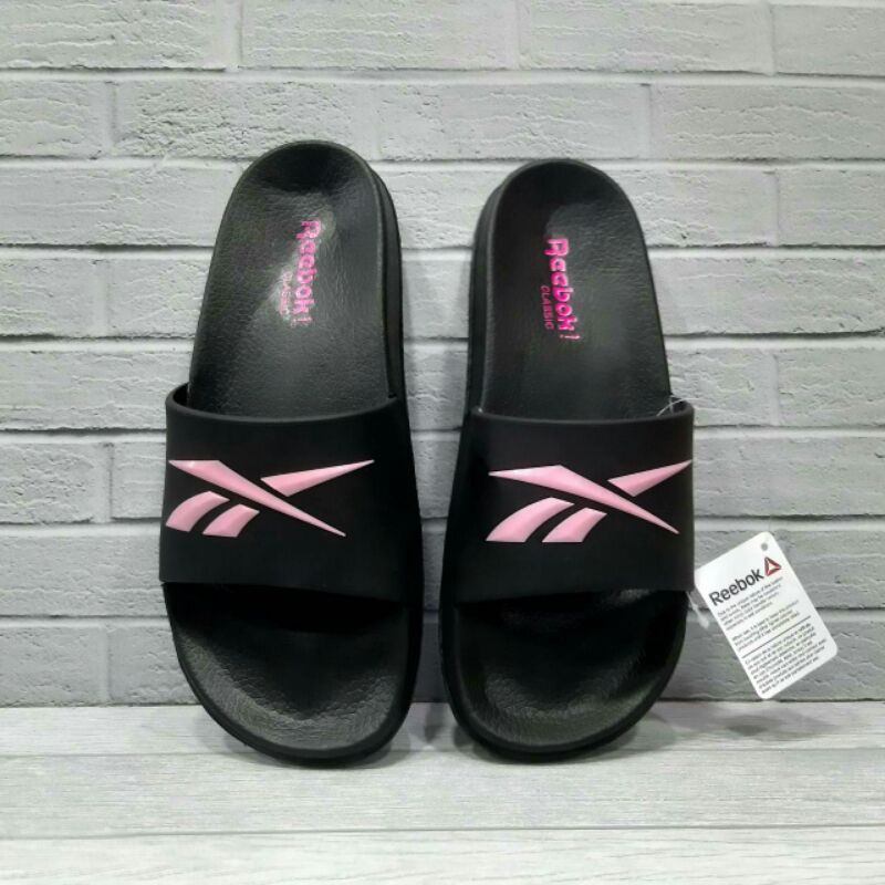 NEW ARRIVAL SENDAL REEBOK classic slide pink hitam