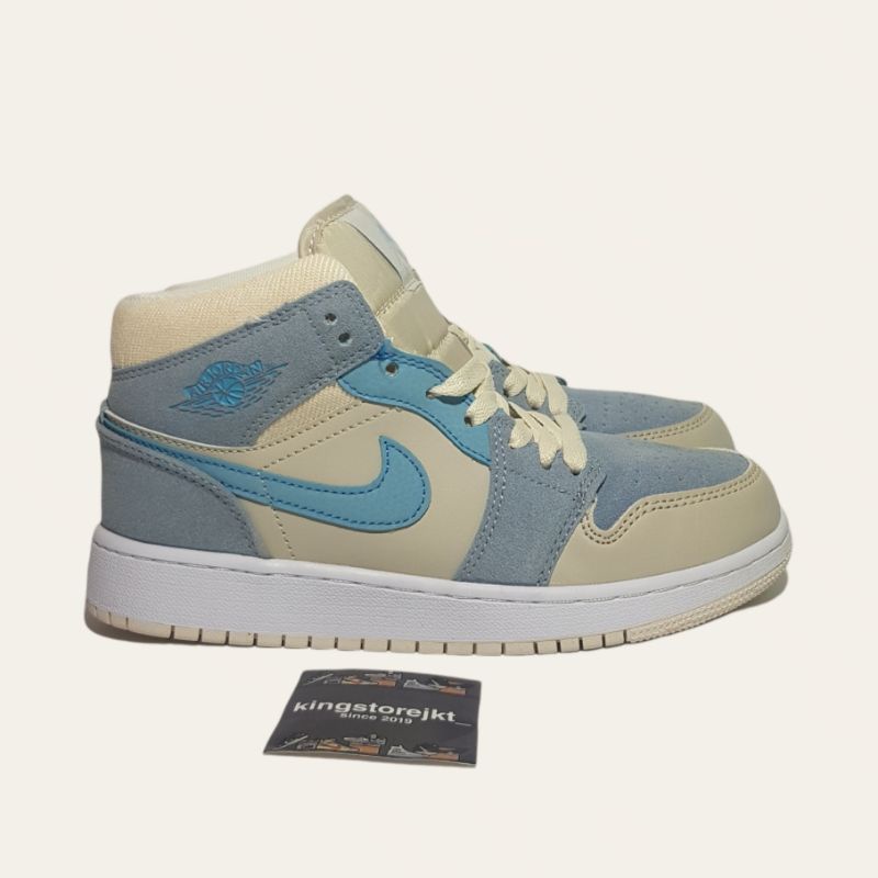 air jordan 1 retro mid og grey tan