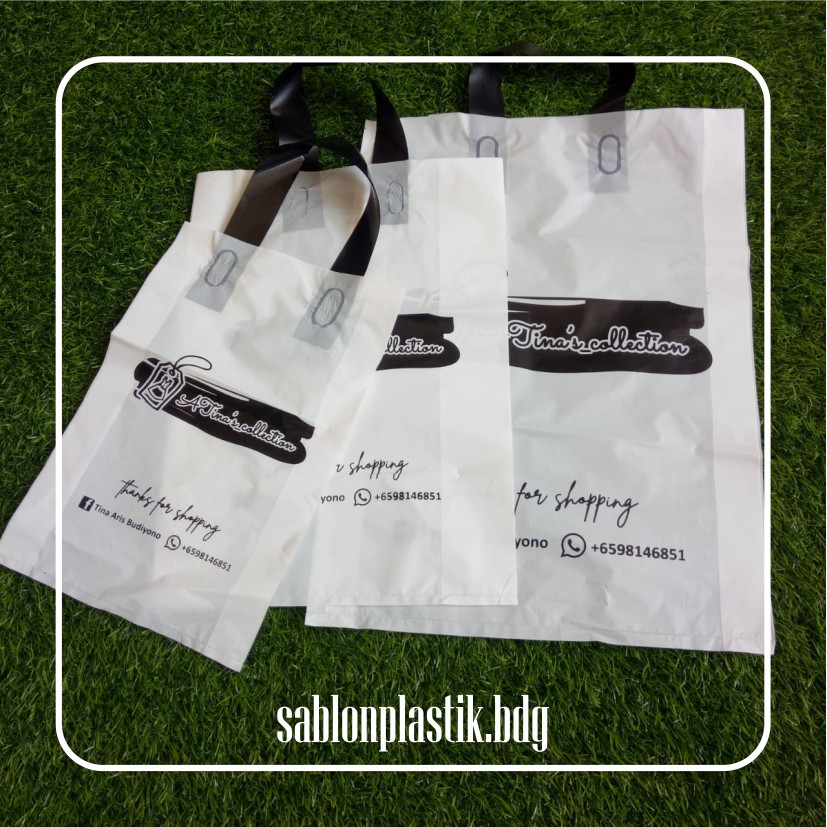 

Sablon Plastik Murah Soft Handle Bags 35cm x 50cm, FREE DESAIN - SEJATIPRINTING