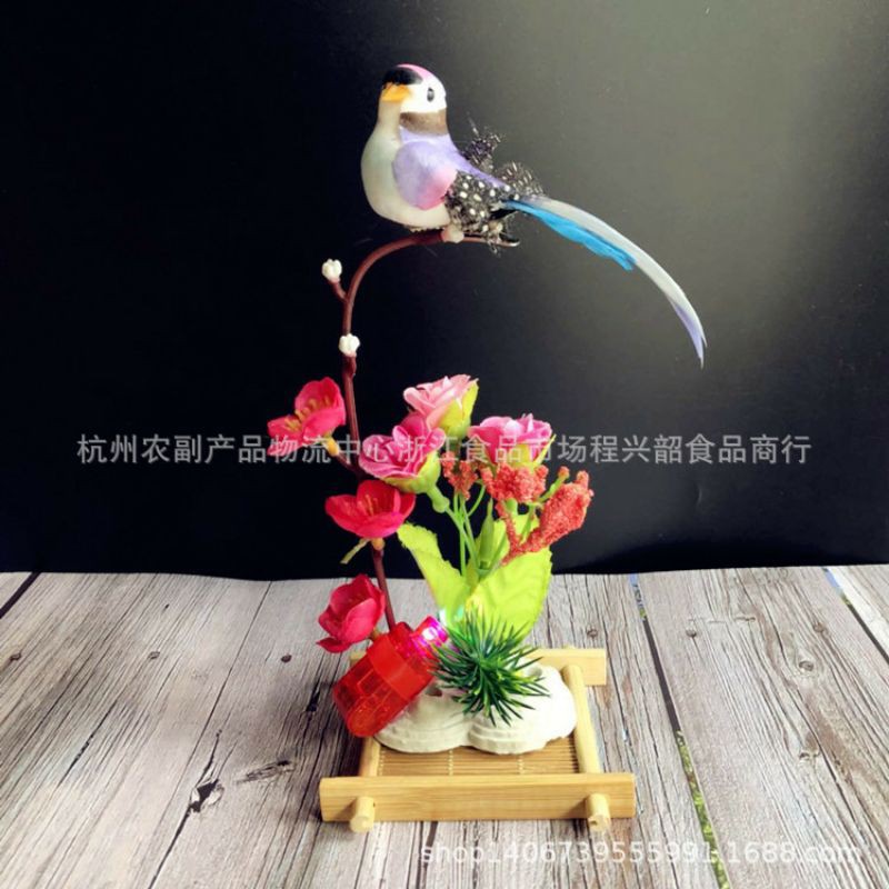 Hiasan Rumah Burung palsu artifisial bunga Lampu Dekorasi