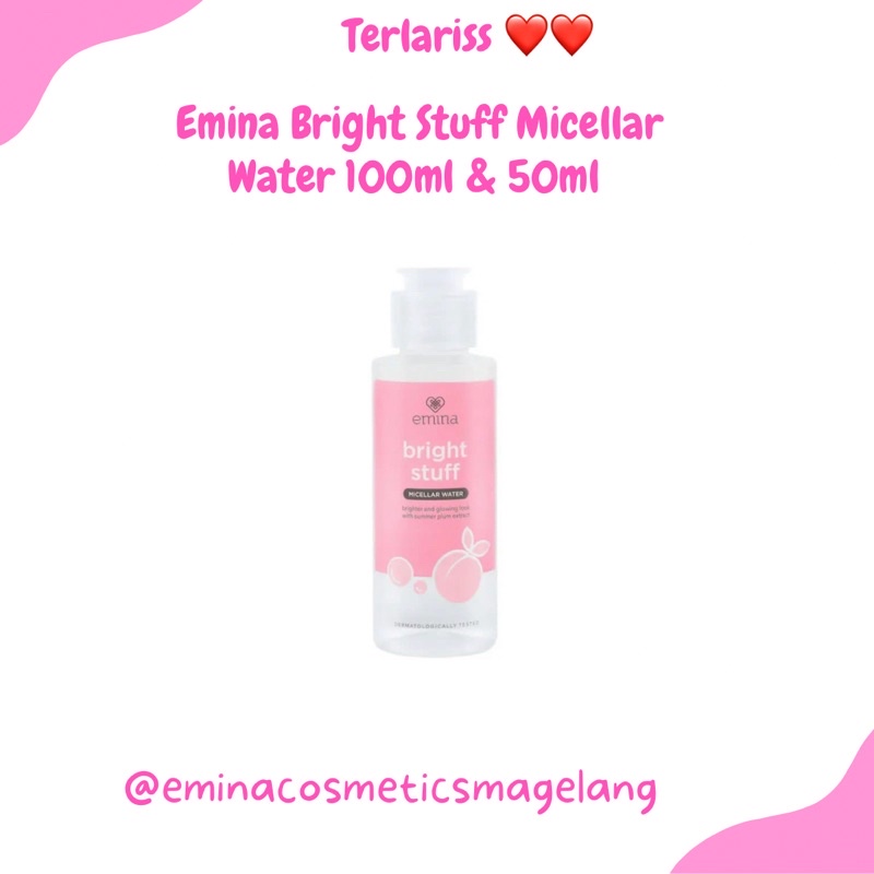 EMINA MICELLAR WATER DROP CLEANSER & SKINBUDDY -  Pembersih Double Cleansing