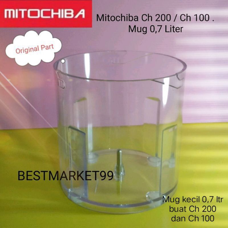 TUTUP DAN GELAS TABUNG KECIL MITO MITOCHIBA CH 100 CH 200 CH100 CH200 ORIGINAL